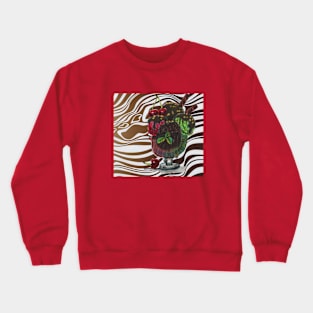 Chocolate Icecream with Cherries Crewneck Sweatshirt